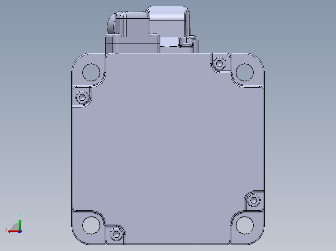 汇川电机（750w刹车）MS1H4-75B30CB-A334Z 外形图后视图