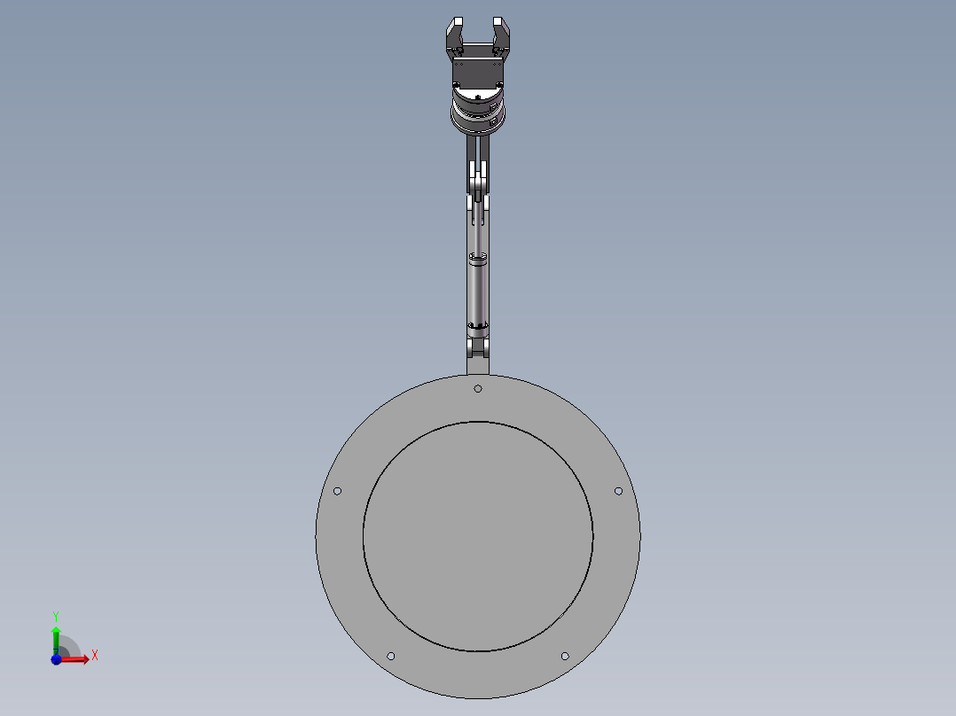 物料包装线模型码垛推动机构的设计【说明书+二维图+SW三维图】前视图