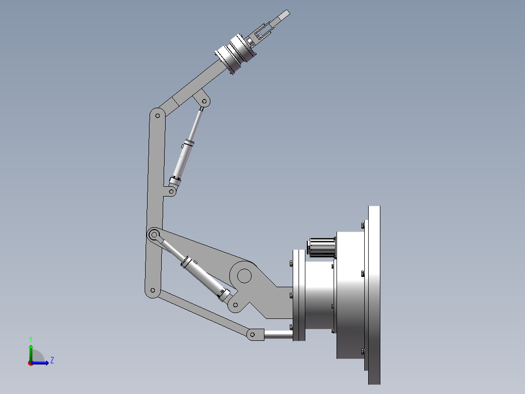 物料包装线模型码垛推动机构的设计【说明书+二维图+SW三维图】左视图