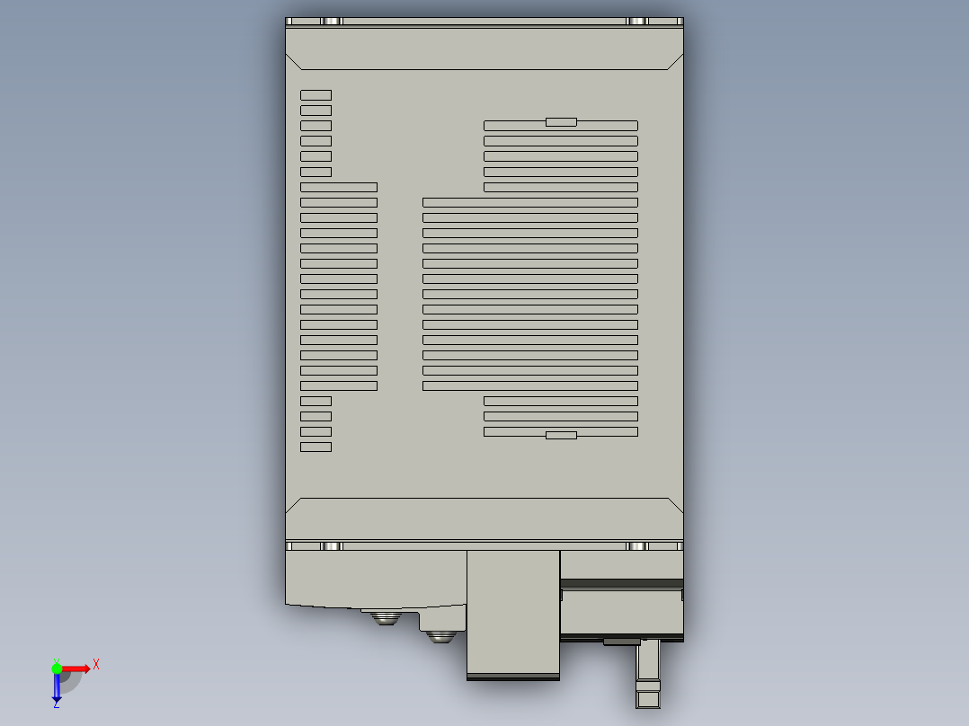 MFDKTA464E伺服马达俯视图