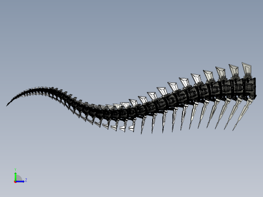 霸王龙机械尾巴左视缩略图