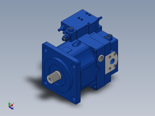 14种A11VSO液压泵==616342==25正等轴测缩略图
