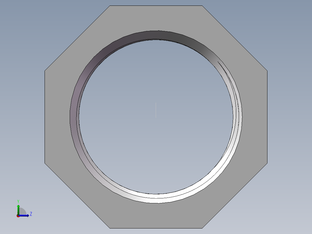 转接头-内外丝异径 DN32-DN25左视图