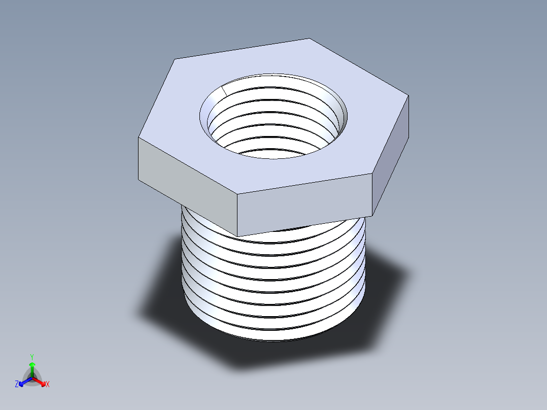 聚氯乙烯配件18-Sch80_ReducerBushing_MPTxFPT_839-052_0.375in x 0.25in主视图