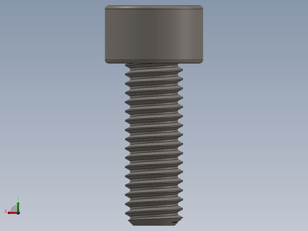 Screw_DIN_912_M5x14F_A2.SLDPRT公制内六角螺钉后视图