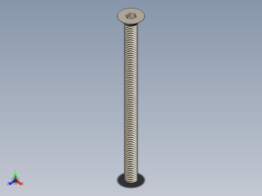 Screw_ISO_10642_M6x90_A2.STEP正等轴测缩略图