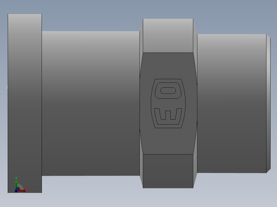 法兰接头、1DFS-42-20前视图