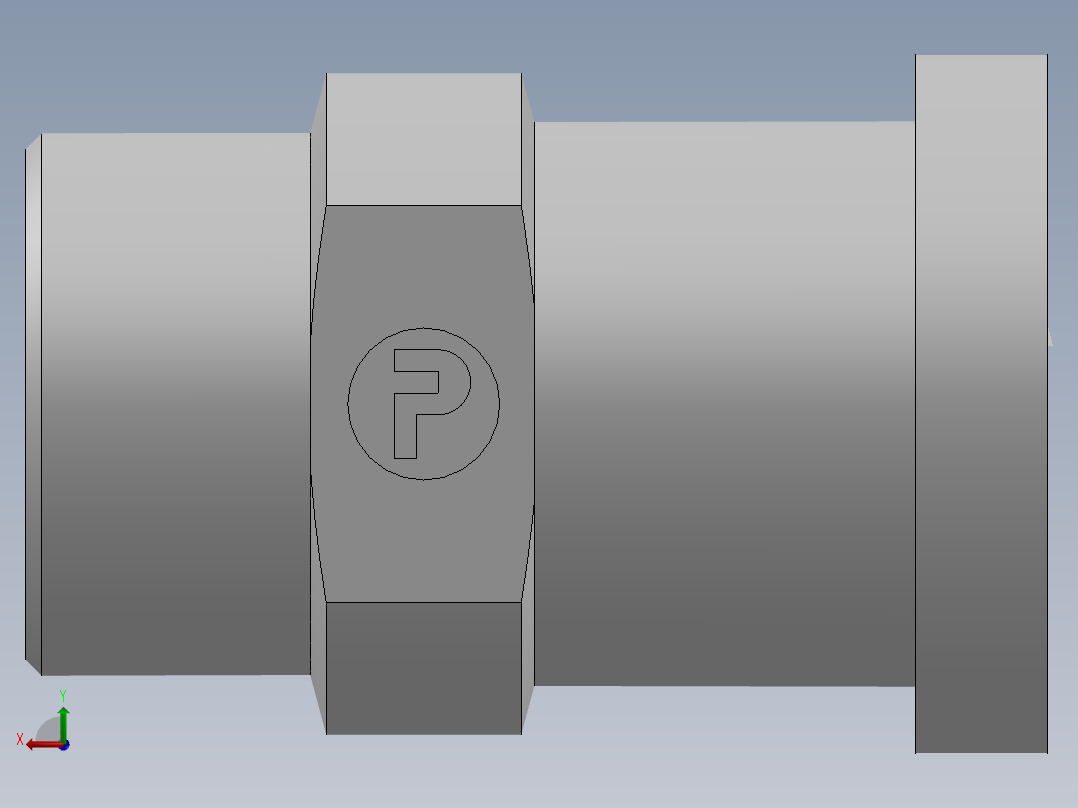 法兰接头、1DFS-42-20后视图