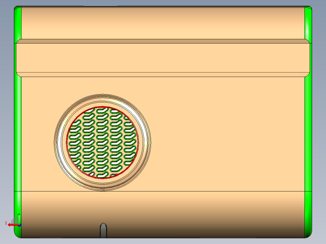 老人呼叫机后视图