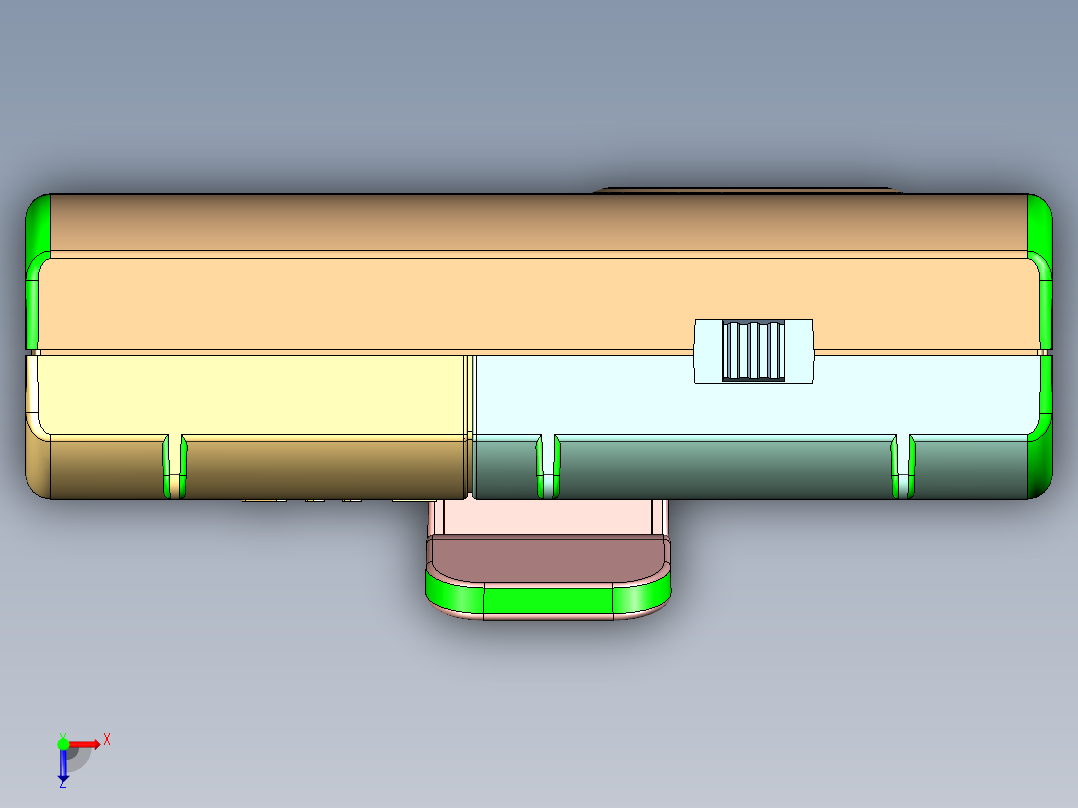 老人呼叫机俯视图