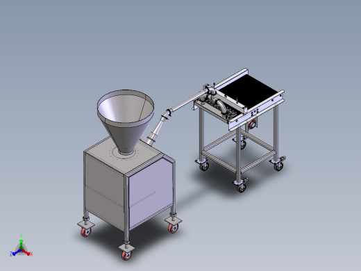 食品加工挤压机正等轴测缩略图