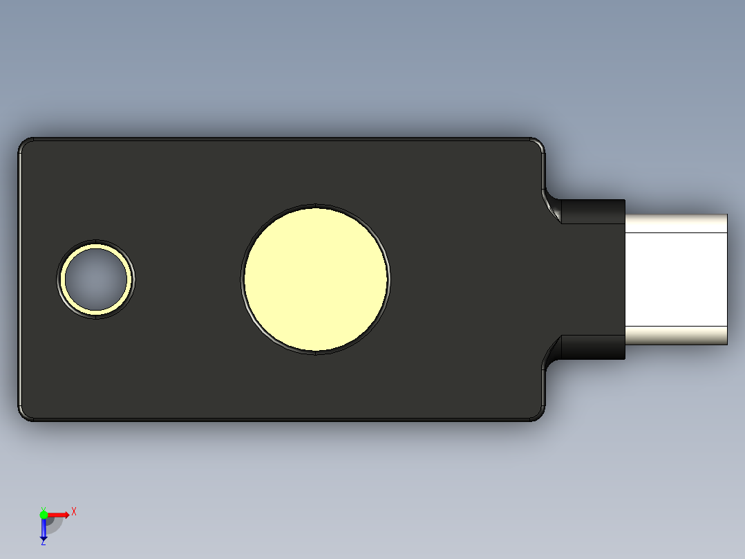 yubikey 5c nfc 213俯视图