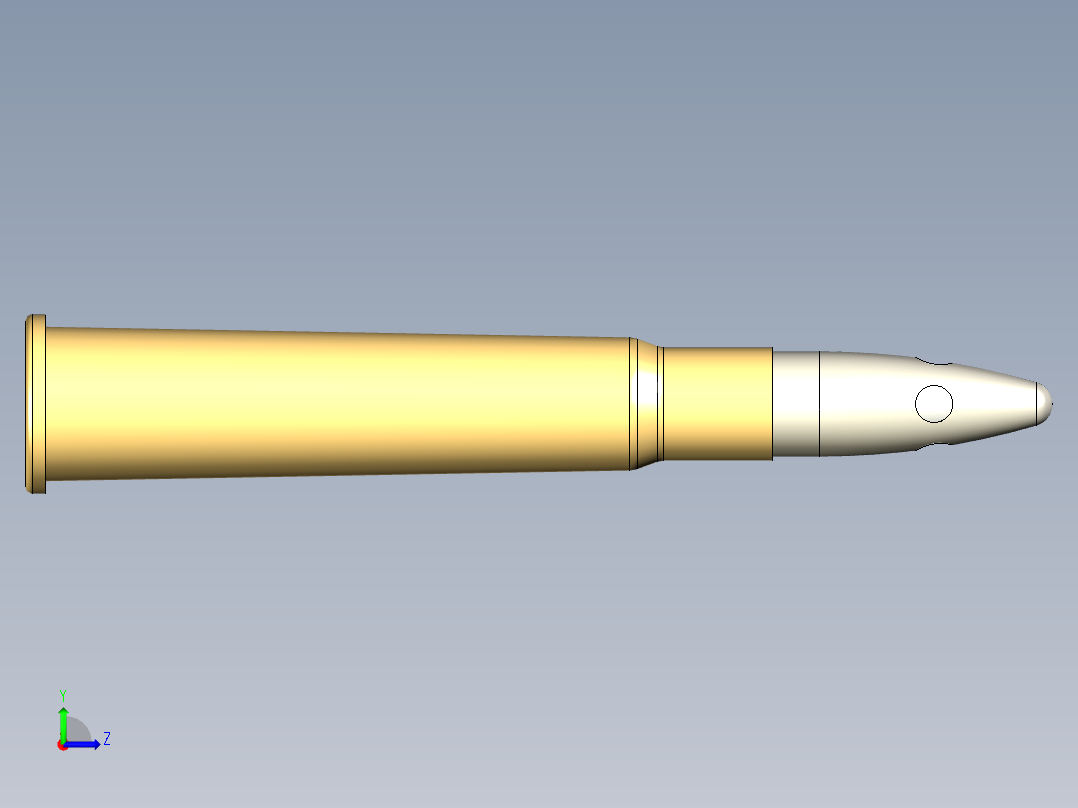 7.7 毫米意大利 SAA 墨盒左视图