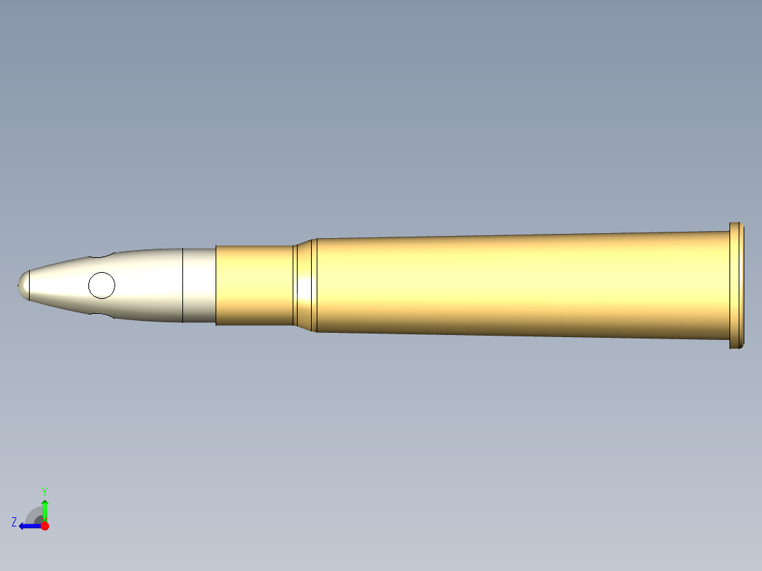 7.7 毫米意大利 SAA 墨盒右视图