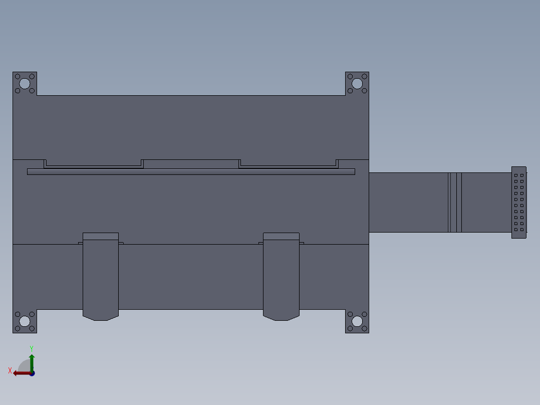 PLC可编程控制器扩展模块CP1W_40EDT后视图