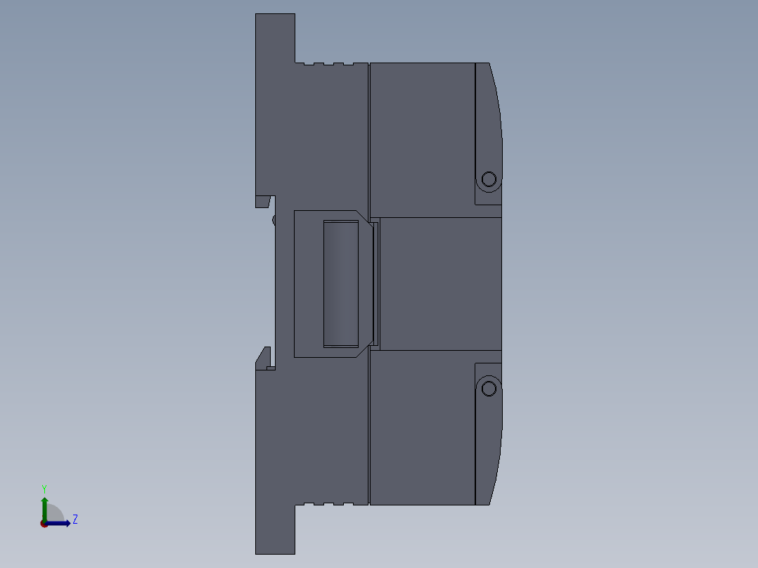 PLC可编程控制器扩展模块CP1W_40EDT左视图