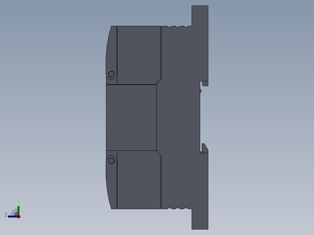 PLC可编程控制器扩展模块CP1W_40EDT右视图