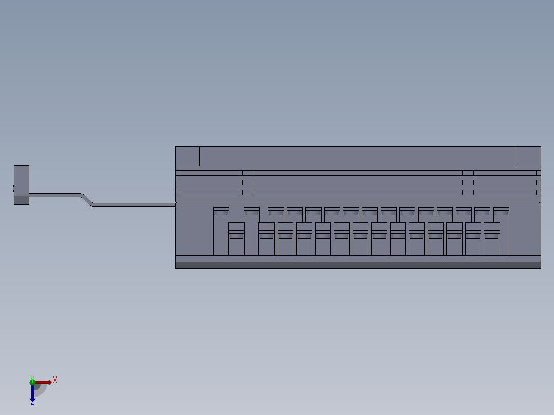 PLC可编程控制器扩展模块CP1W_40EDT俯视图