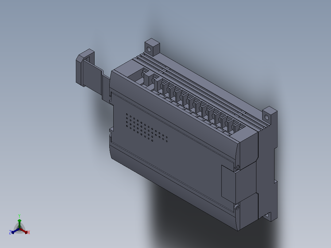 PLC可编程控制器扩展模块CP1W_40EDT正等轴测图
