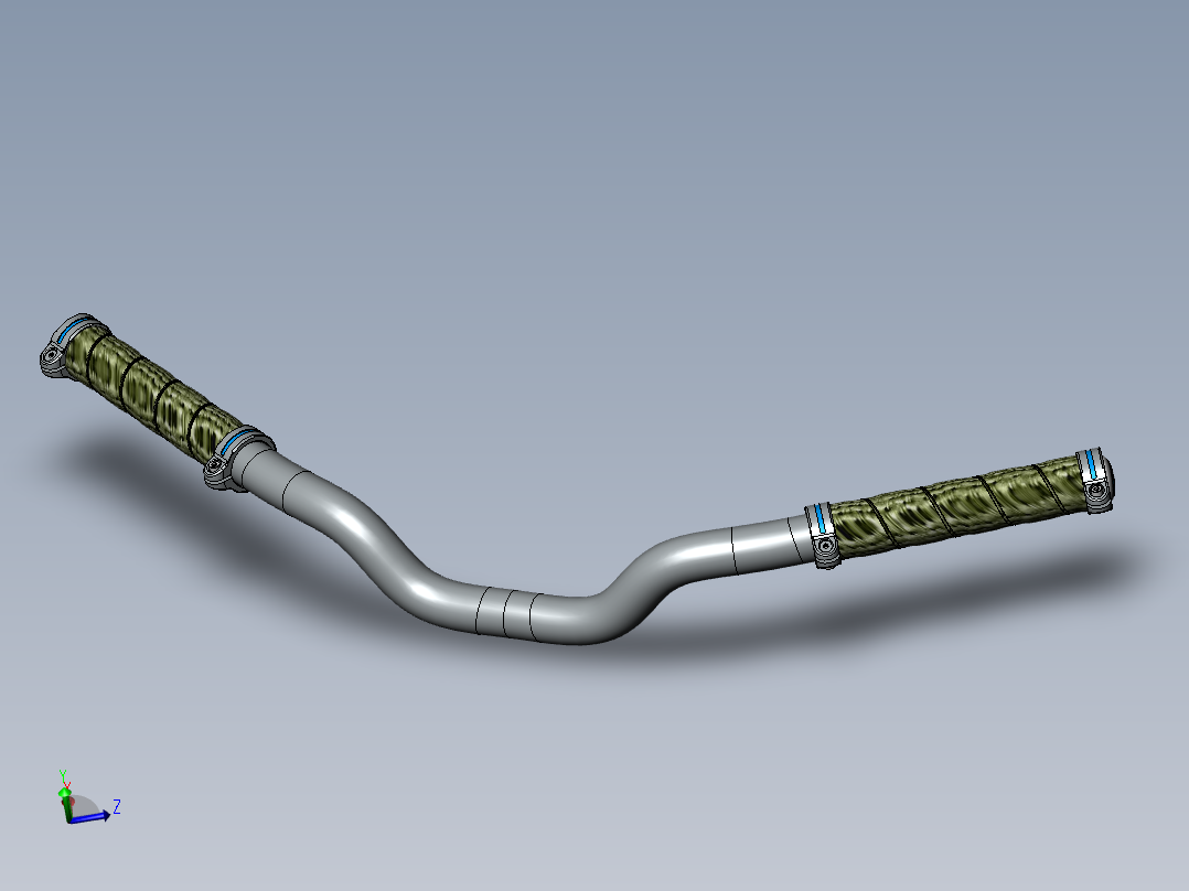 自行车手把 3D模型SolidWorks三维设计图