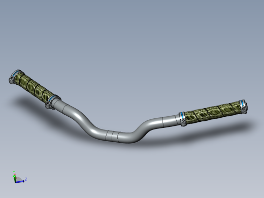 自行车手把 3D模型SolidWorks三维设计图