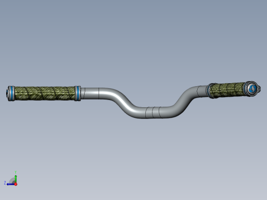 自行车手把 3D模型SolidWorks三维设计图右视缩略图