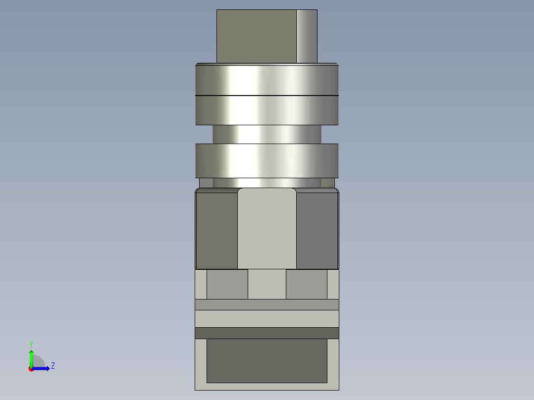 两档开关LA38左视图