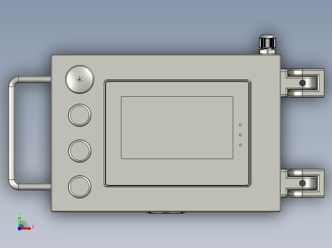 YLU055-001-外挂式-人机箱前视图