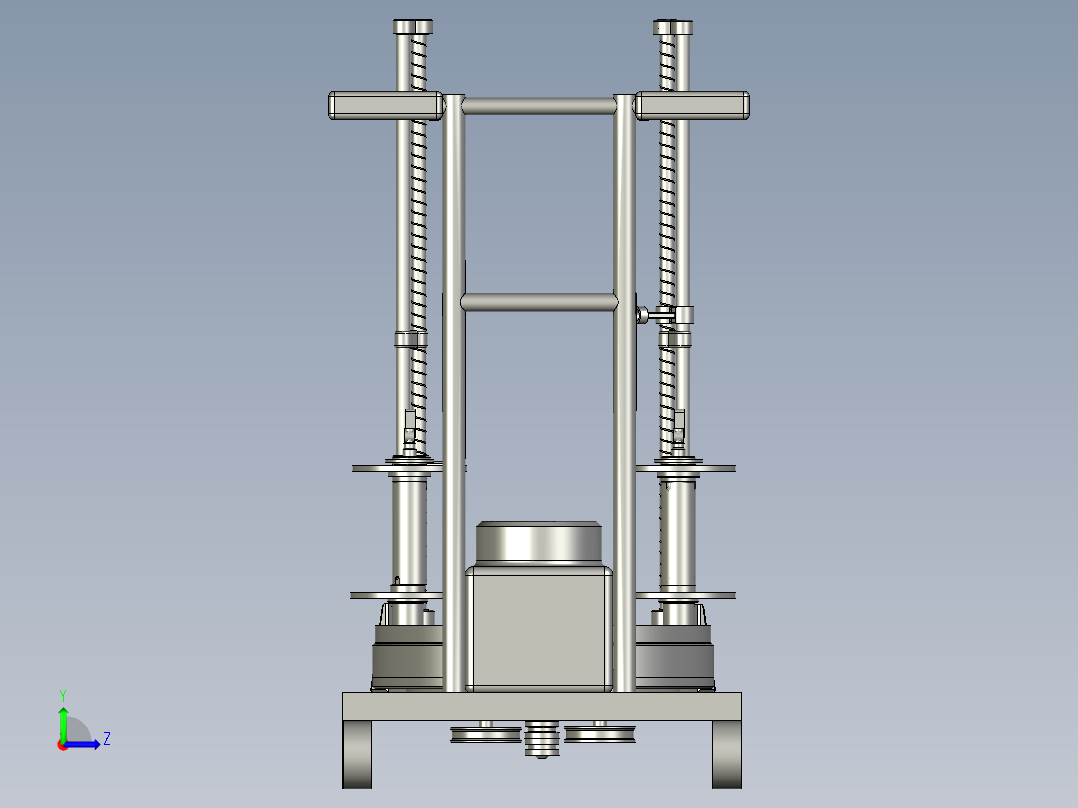 用于树木的绳索缠绕机左视图