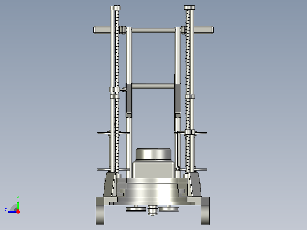 用于树木的绳索缠绕机右视图