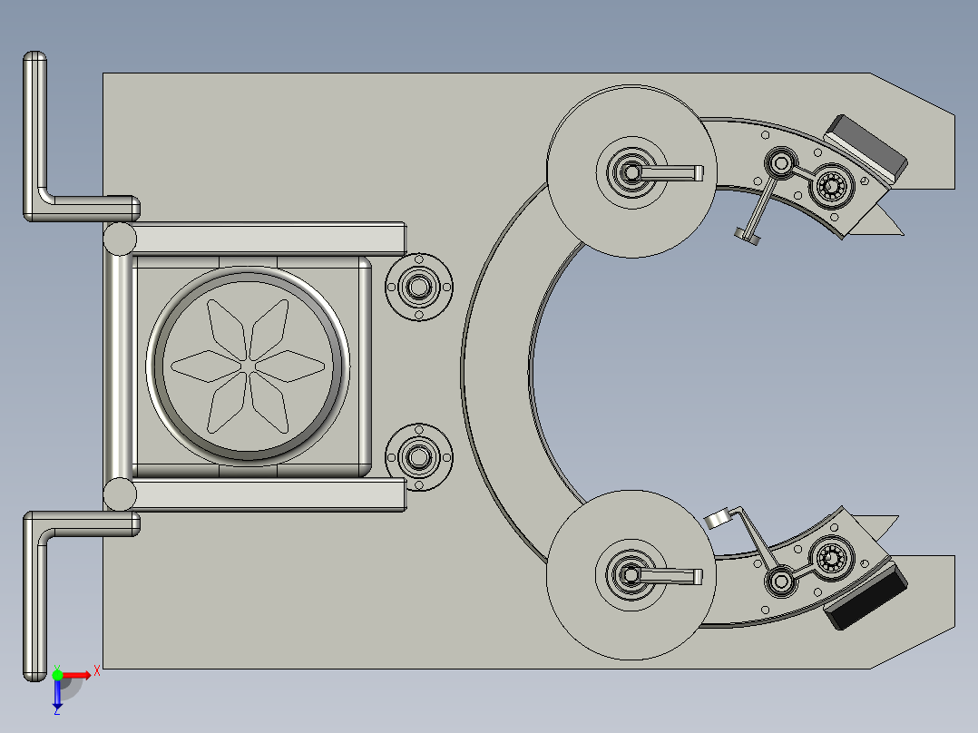 用于树木的绳索缠绕机俯视图