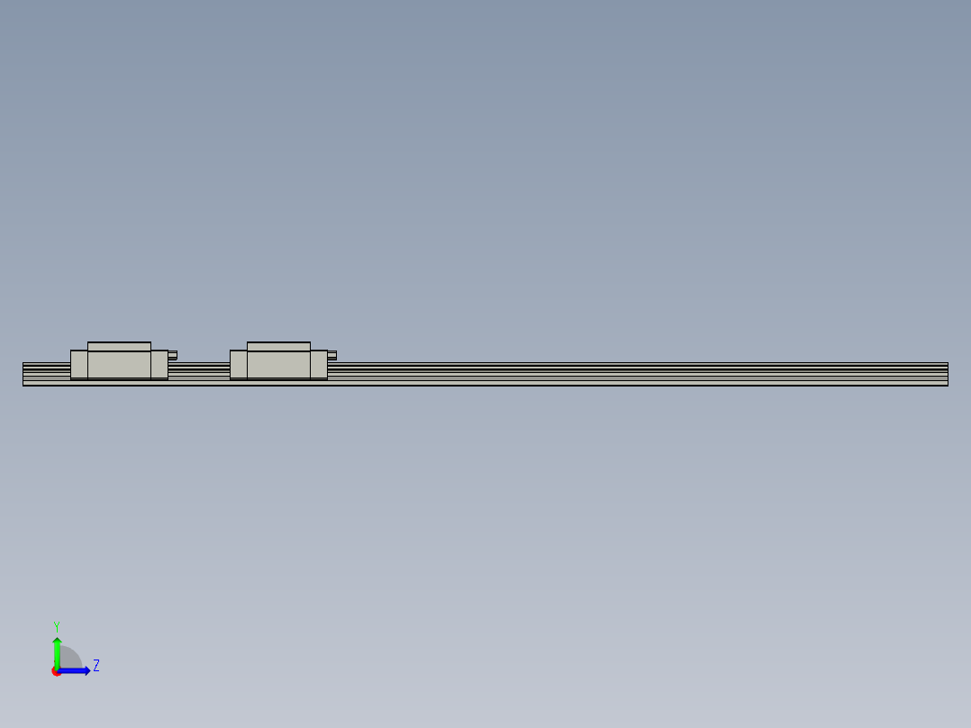 HGH-15CA-线轨3左视图