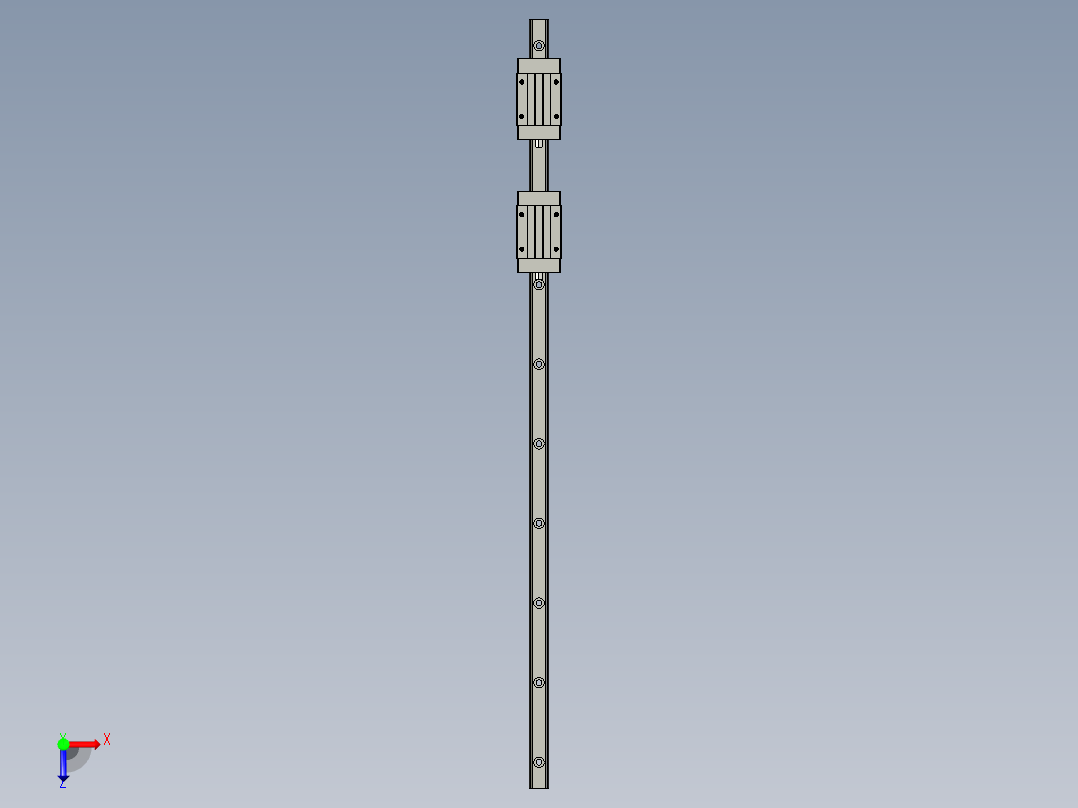 HGH-15CA-线轨3俯视图