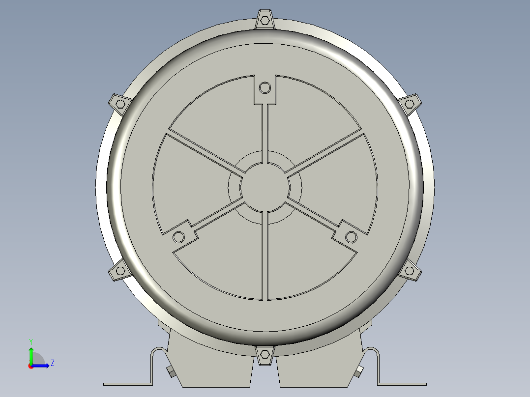 P127-HG-370型高压旋涡气泵上海富力电机左视图