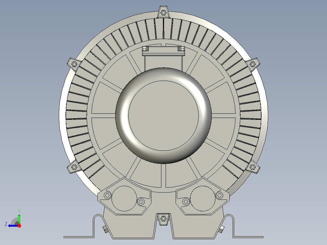 P127-HG-370型高压旋涡气泵上海富力电机右视图