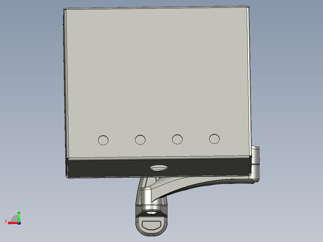 操作面板及支架后视图