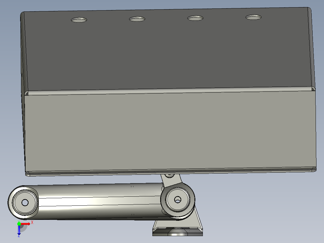操作面板及支架俯视图