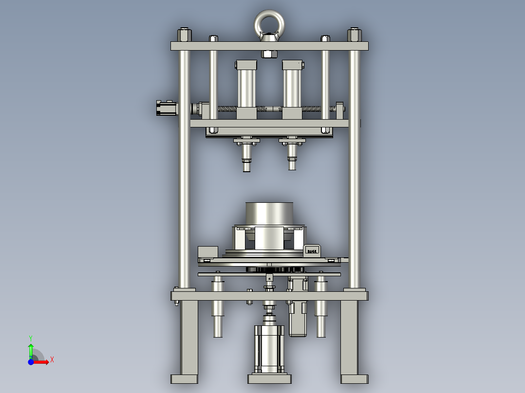 磁浮交通系统轴承件专用压装机前视图