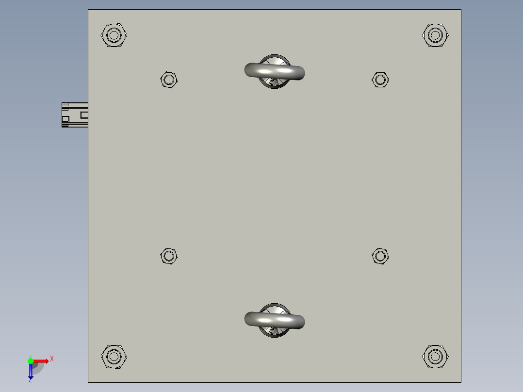 磁浮交通系统轴承件专用压装机俯视图