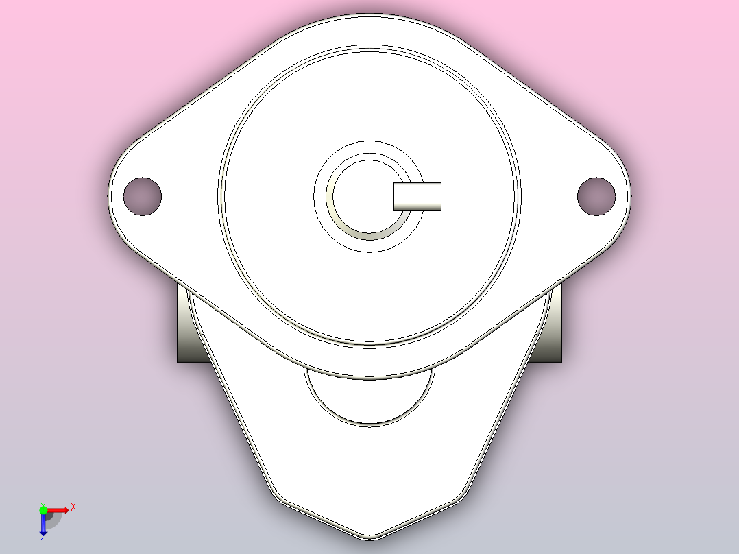 CB-FC系列齿轮泵[CB-Fc16L-2]俯视图