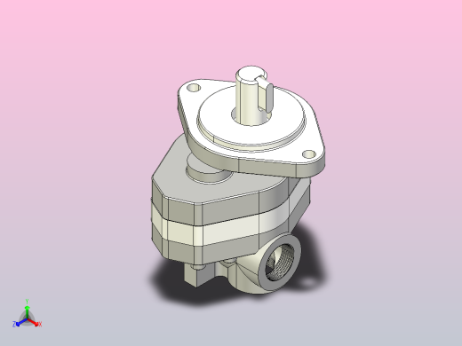 CB-FC系列齿轮泵[CB-Fc16L-2]正等轴测缩略图
