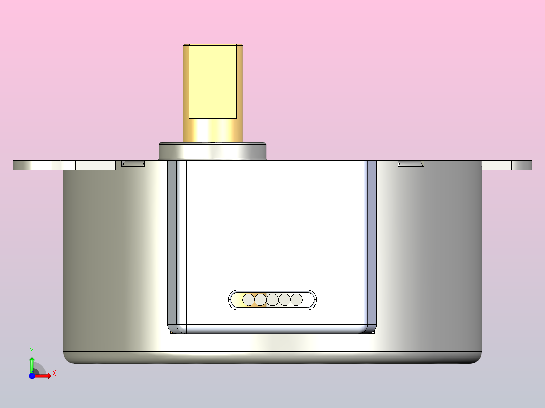 步进电机 35BYJ46前视图