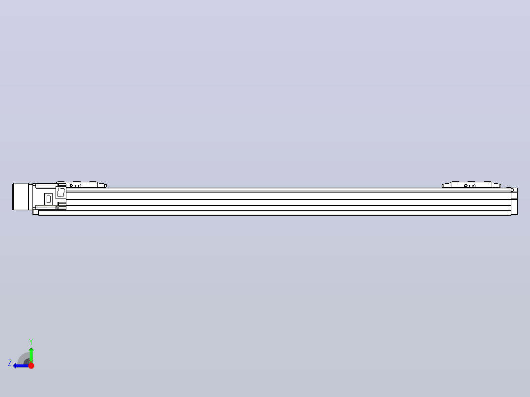 滚珠丝杠线性轴TPA-GCRS-80-1610C-L350-ML-M20-N3右视图