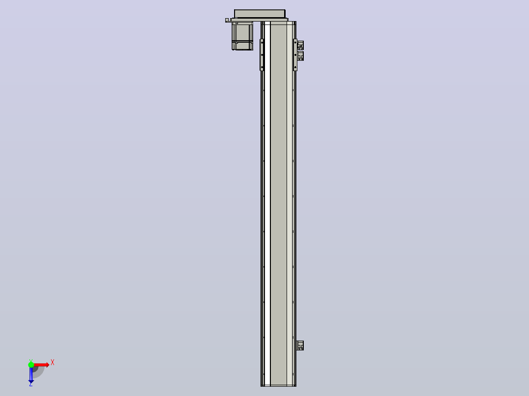 MT100BS半封闭丝杆滑台[MT100BS.L#.850.BL.P20.C3]俯视图