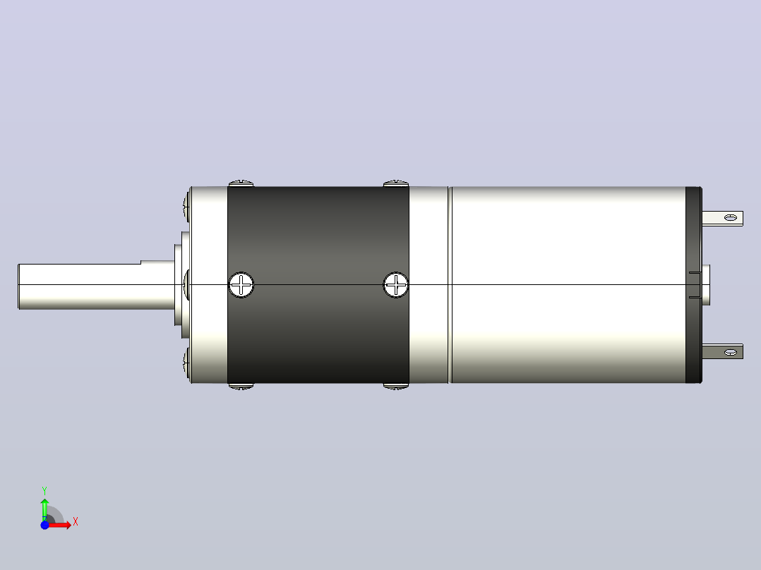 DFX24R 永磁直流行星齿轮减速电机[RF370-14300(P)]前视图