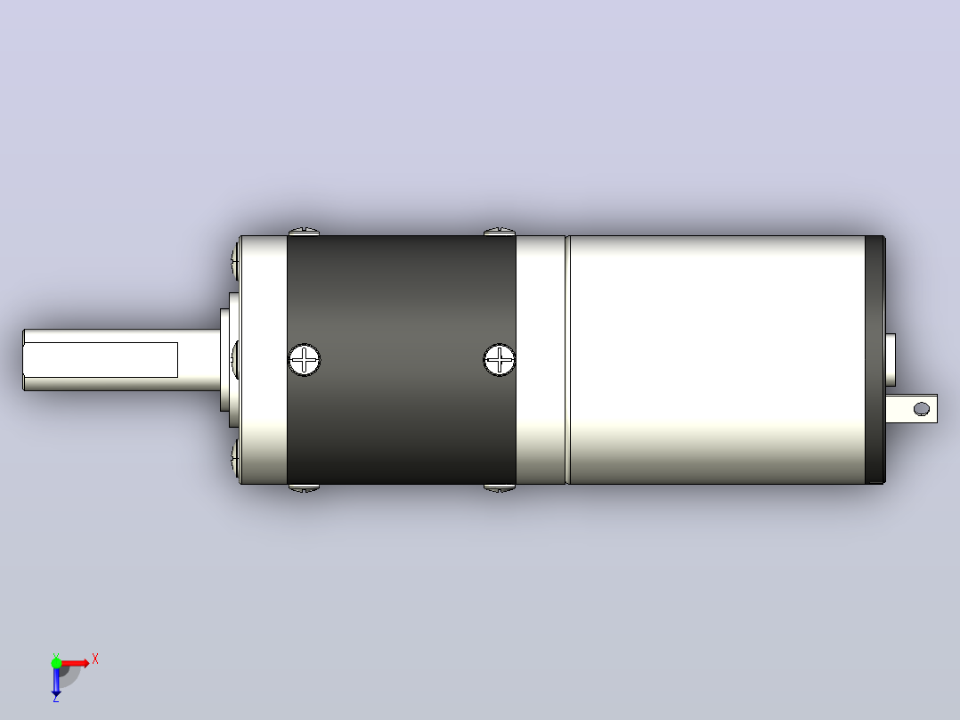 DFX24R 永磁直流行星齿轮减速电机[RF370-14300(P)]俯视图