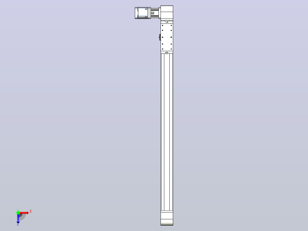 带式直线轴半闭式TPA-ONB-100-232-L1250-DR-J90-N3俯视图