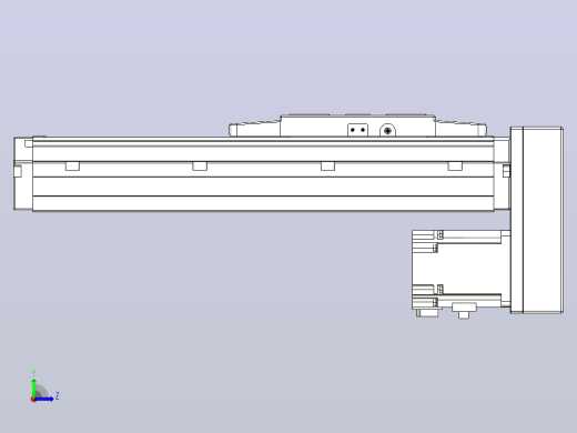滚珠丝杠直线轴内置导轨TPA-GCR-120-1610C-L150-MP-M40-N3左视缩略图