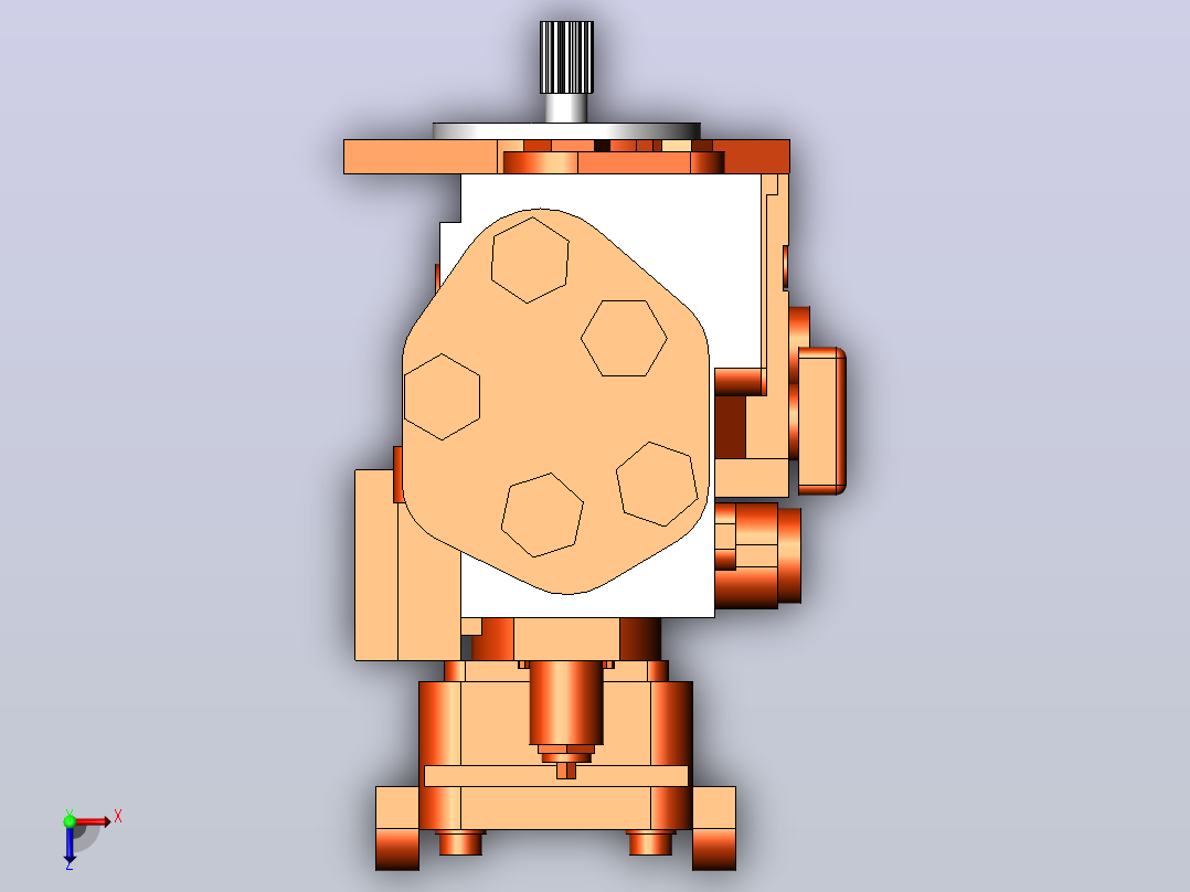 SA6D 变量柱塞泵(K3SP36C)[SA6D变量柱塞泵]俯视图
