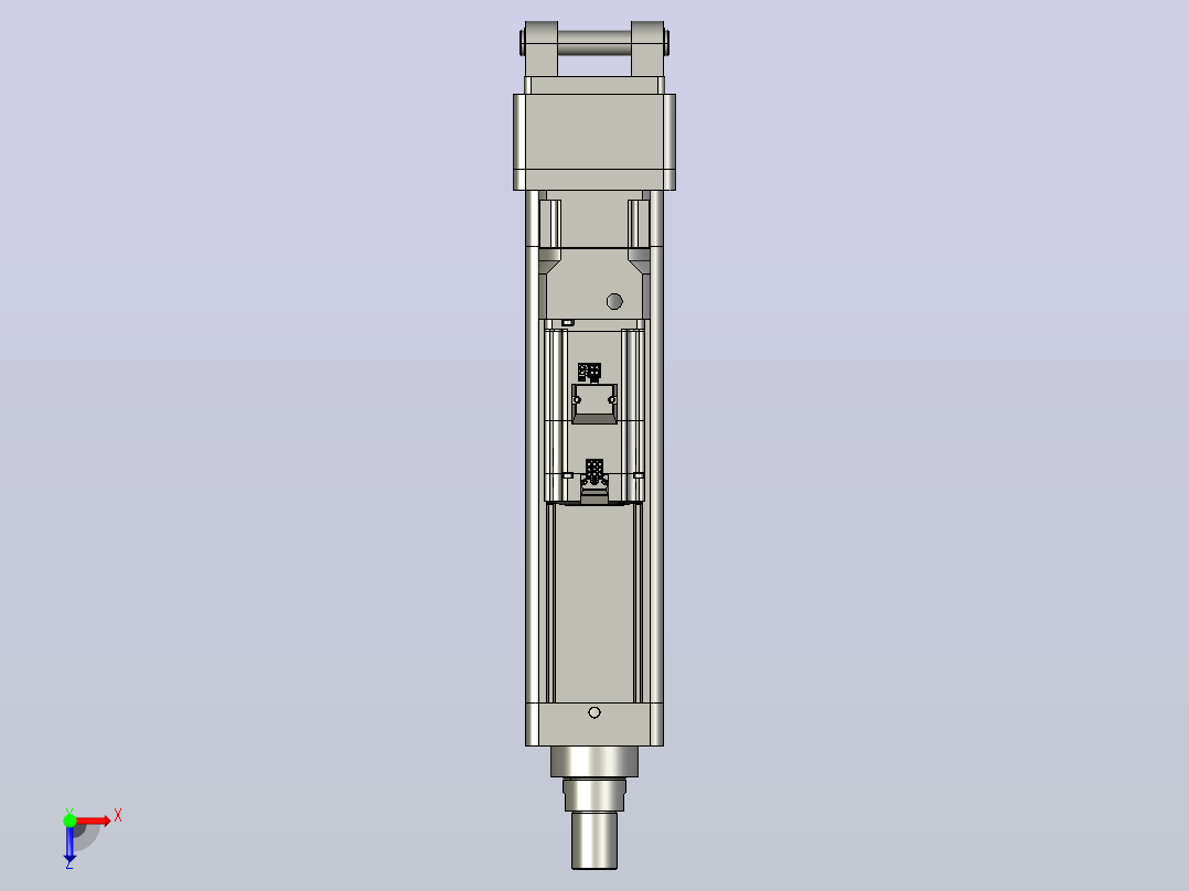 轻载电动缸TPA-ESR100-3210C-L200-MR-CB-W-P75-JX-C3俯视图